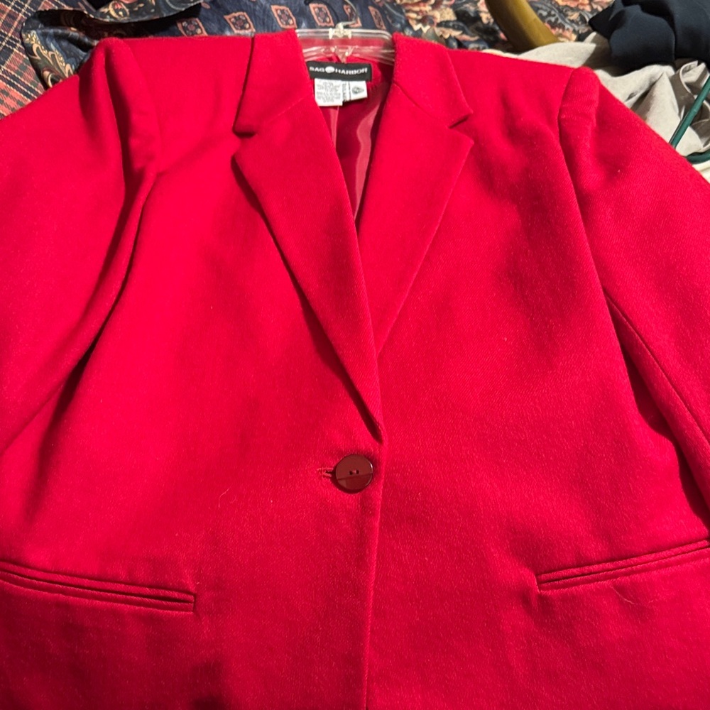 Sag Harbor Vibrant Red Blazer